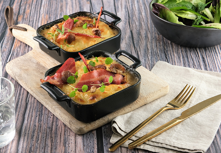 Parmentier de poulet marrons