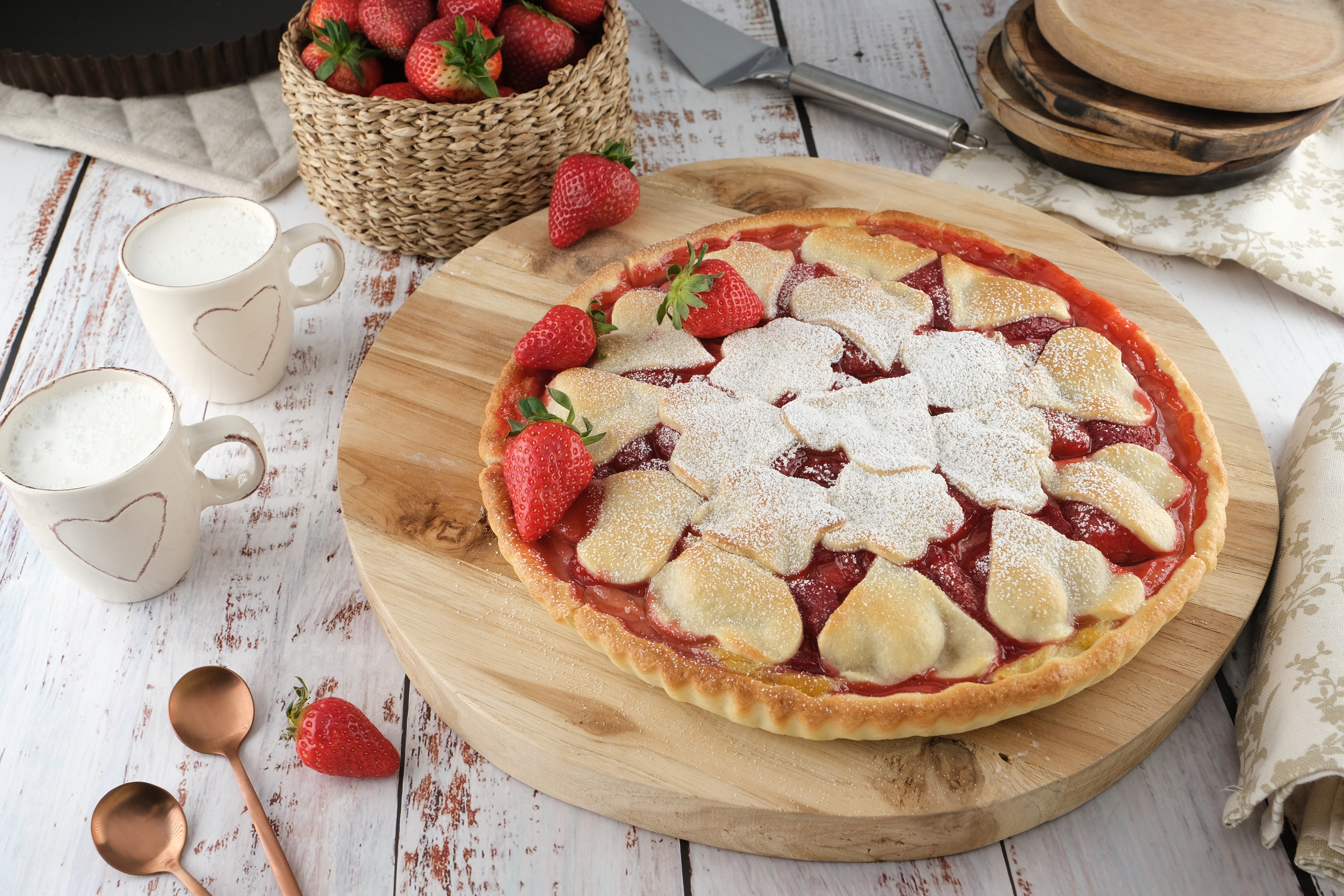 Flan Sablé Aux Fraises