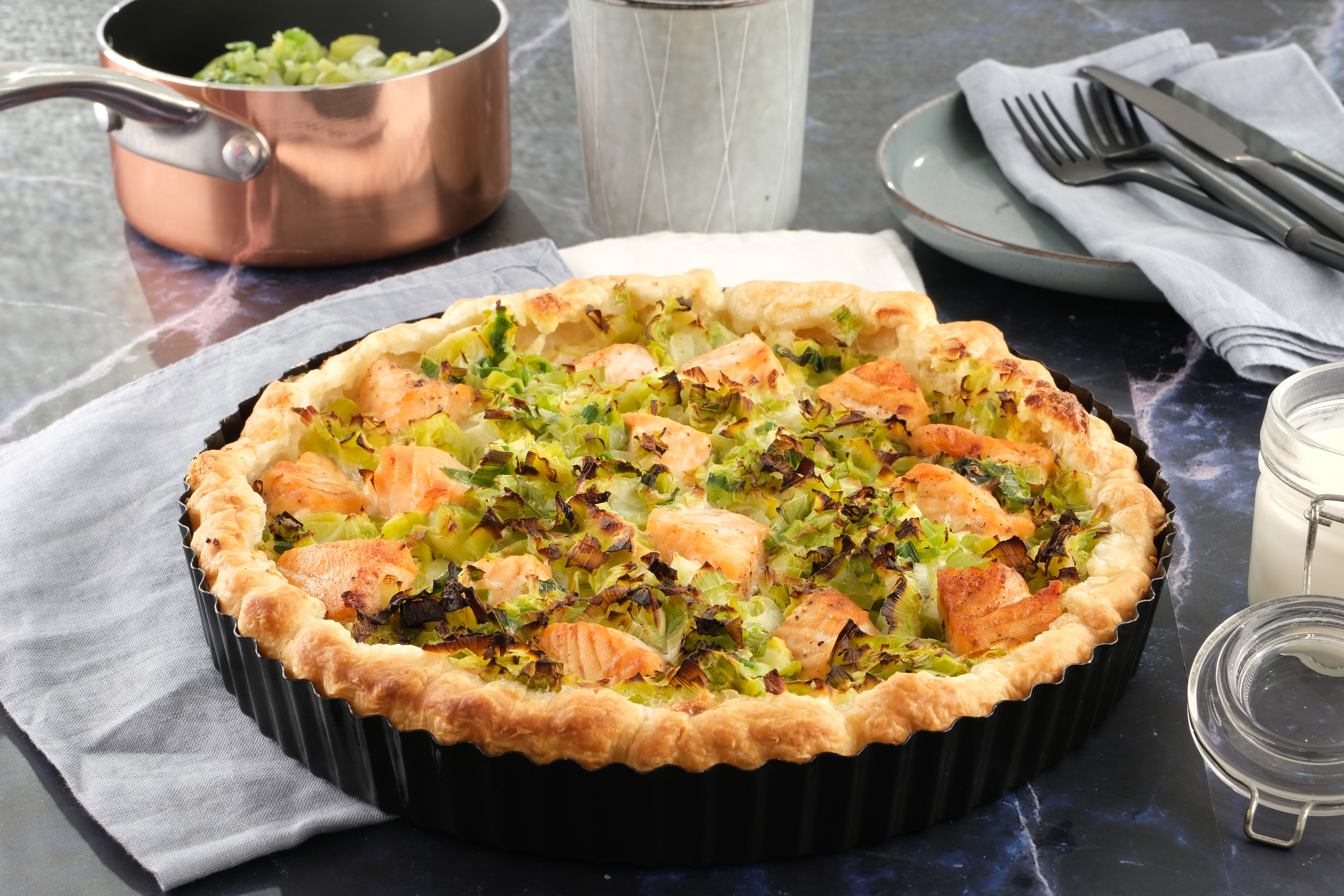 Quiche au saumon