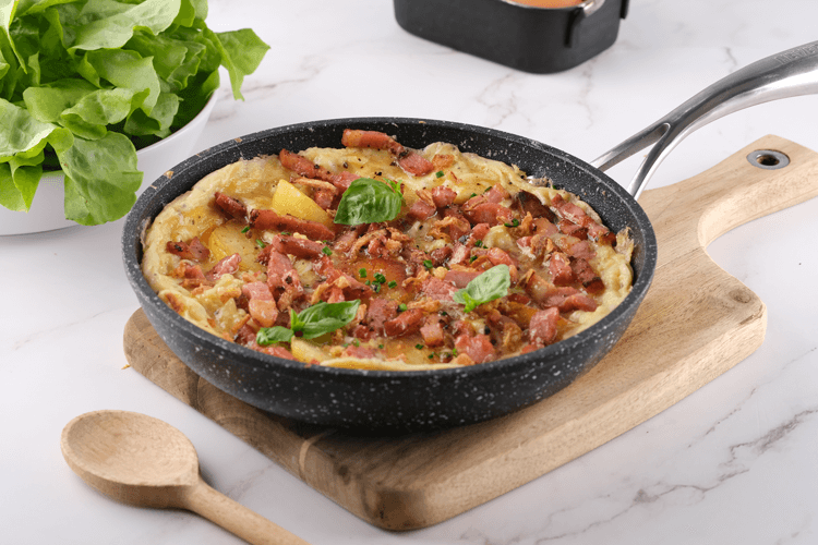 Omelette Pomme de Terre Lardons