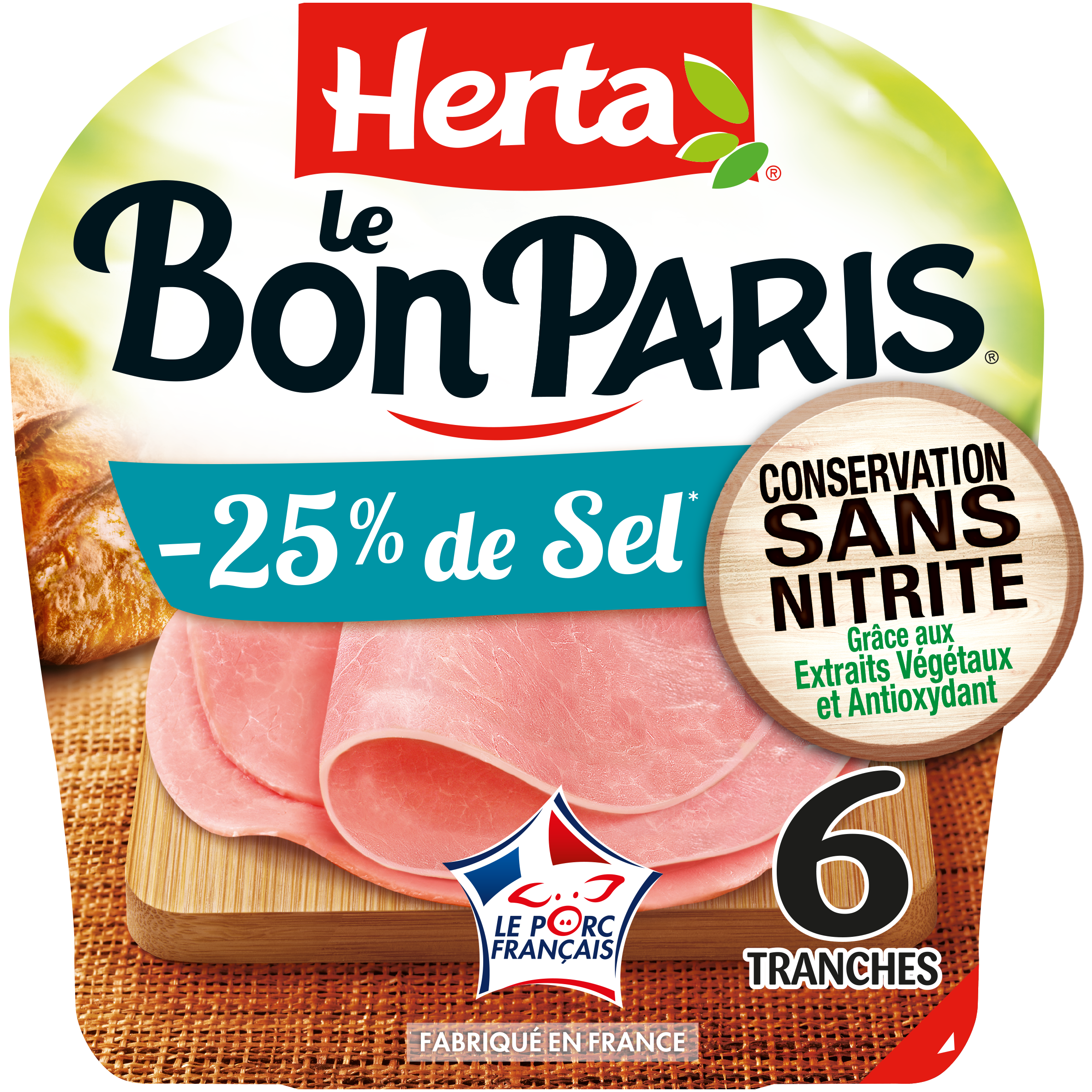 Le Bon Paris Conservation sans nitrites sel réduit 6T