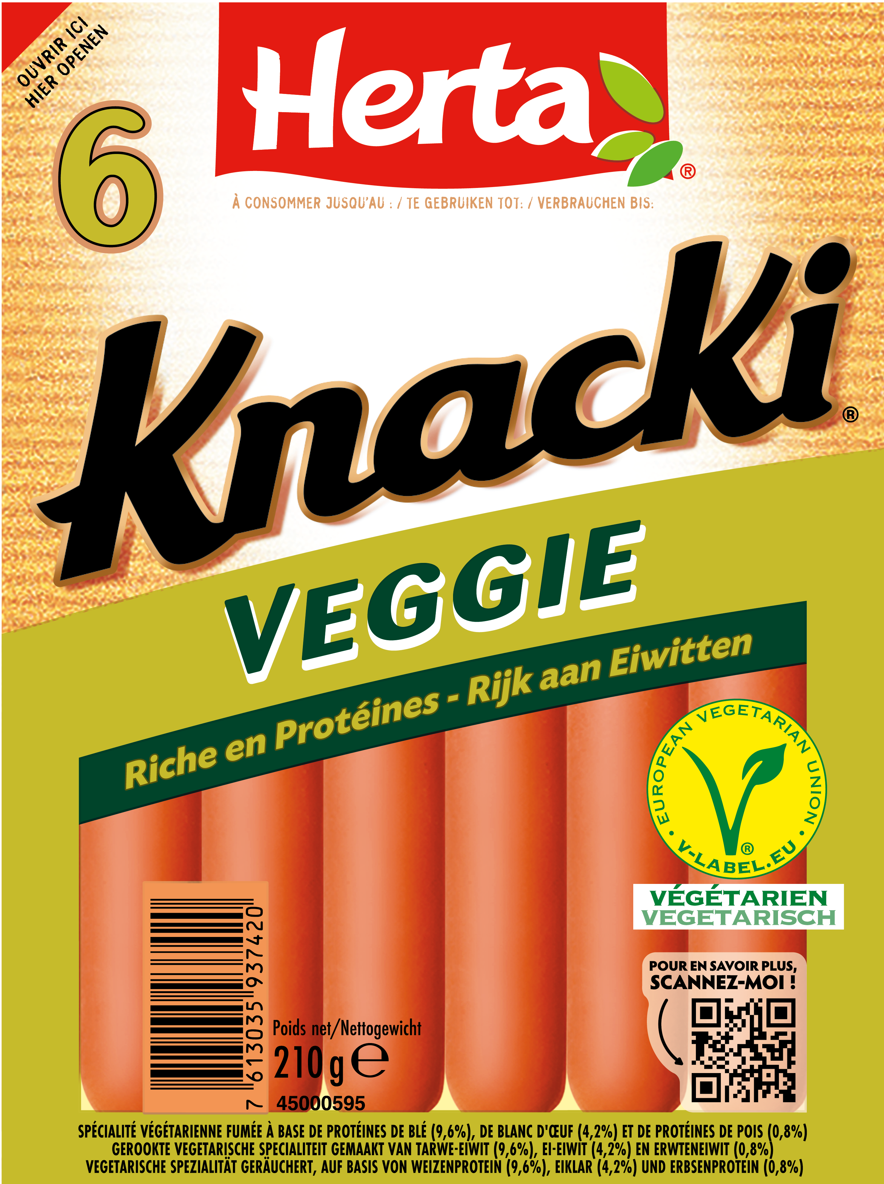 Knacki veggie X6