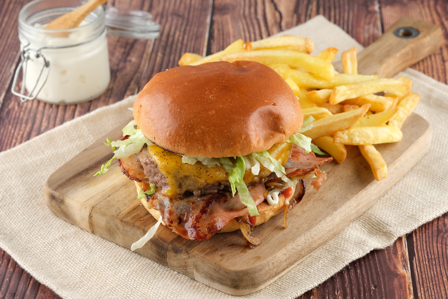 Burger Bacon Cheddar Oignon