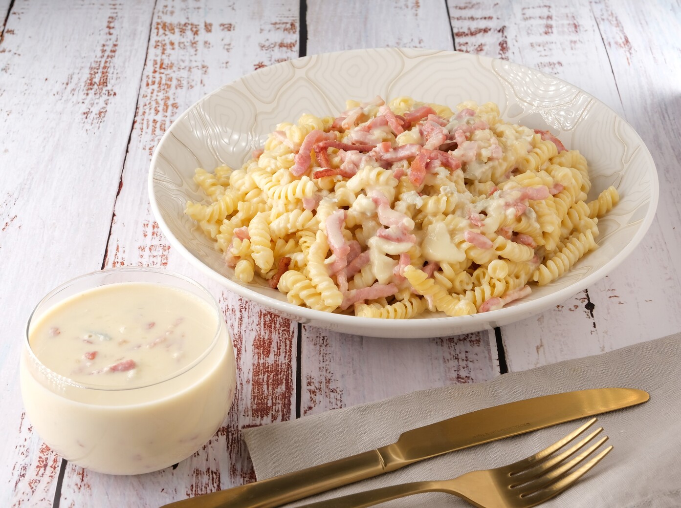 Sauce 4 Fromages & Lardons