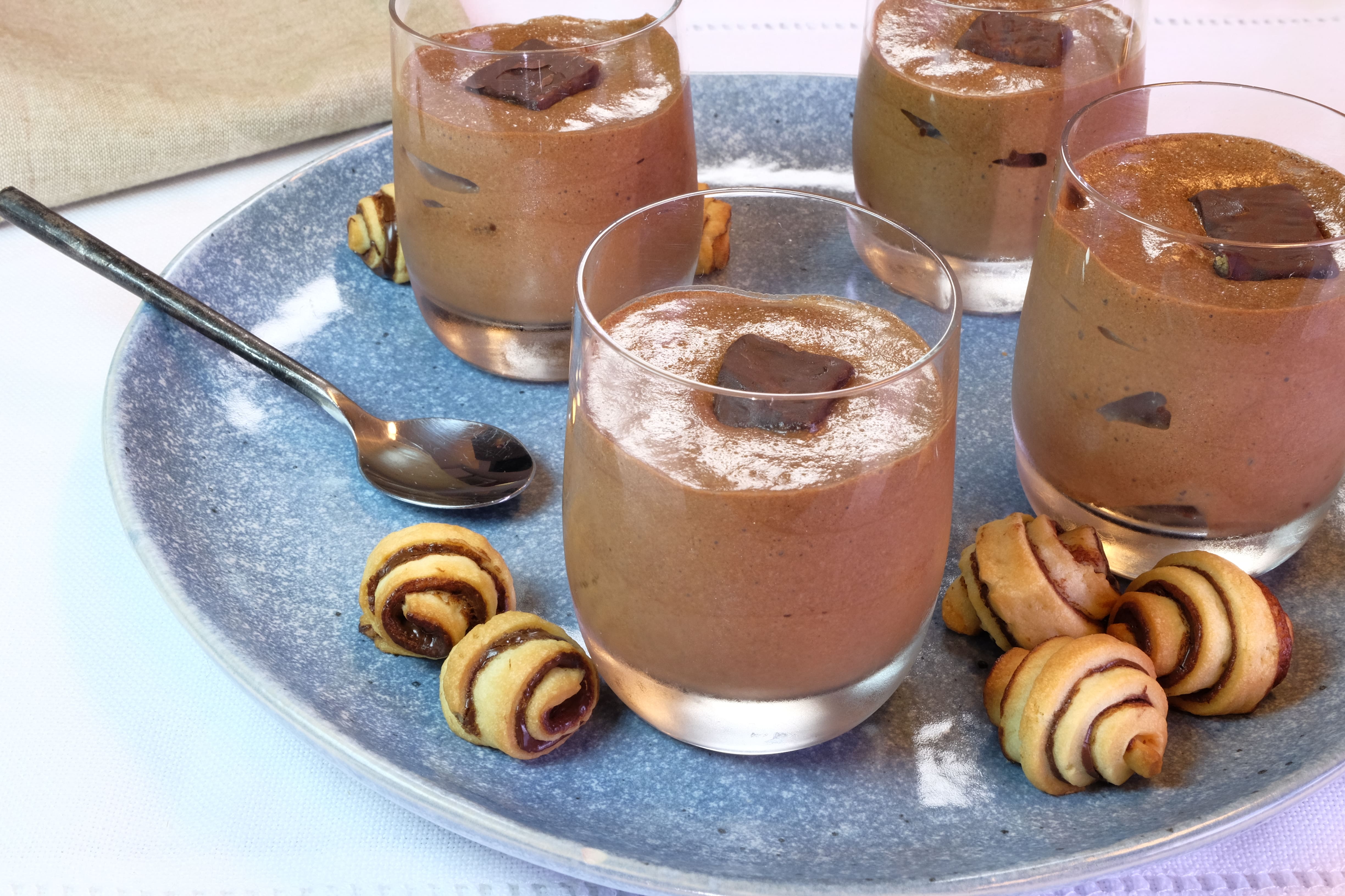 Mousse au chocolat crunchy