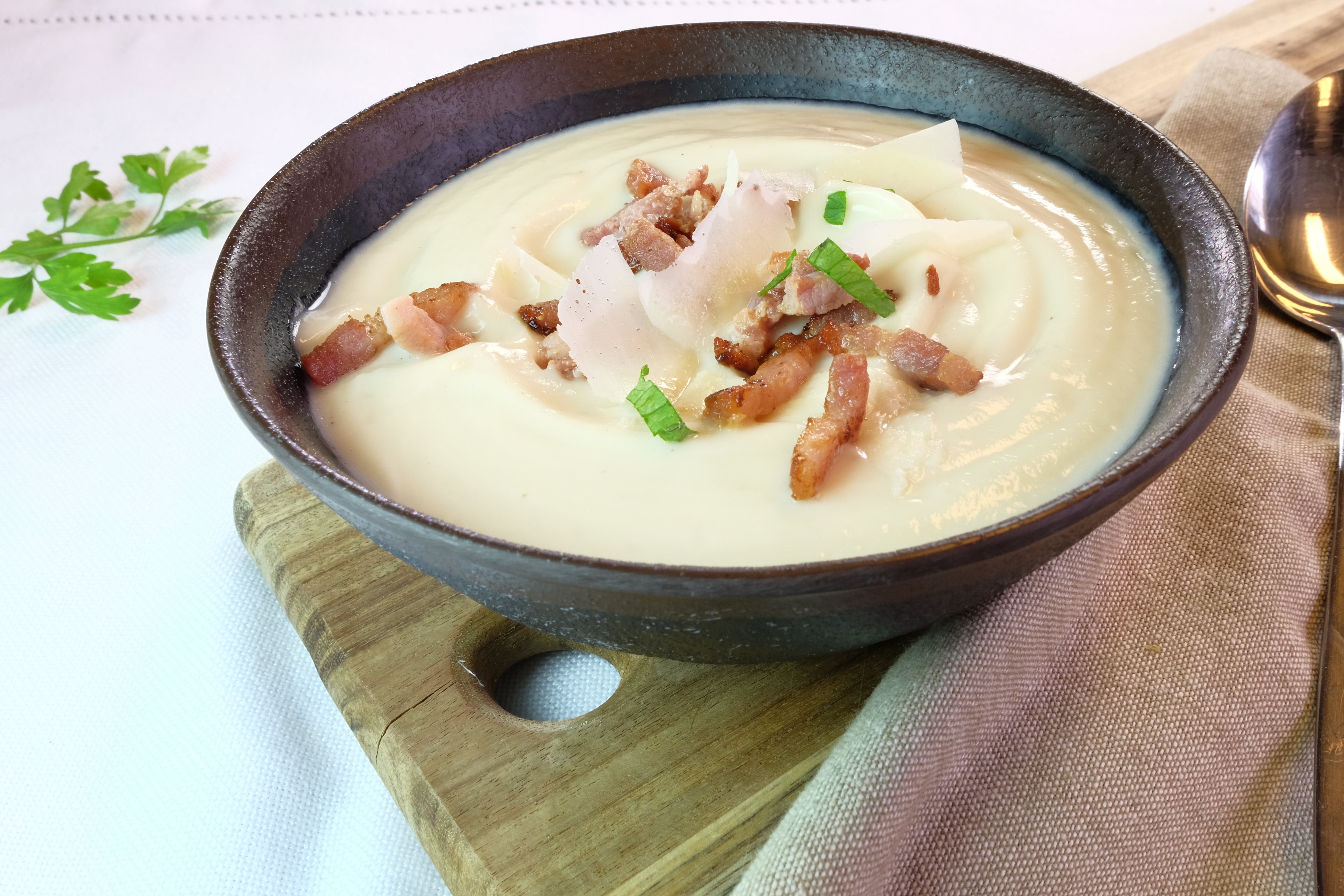 Veloute De Chou Fleur Mr Cuisine Recette Velouté de chou-fleur aux lardons | Herta