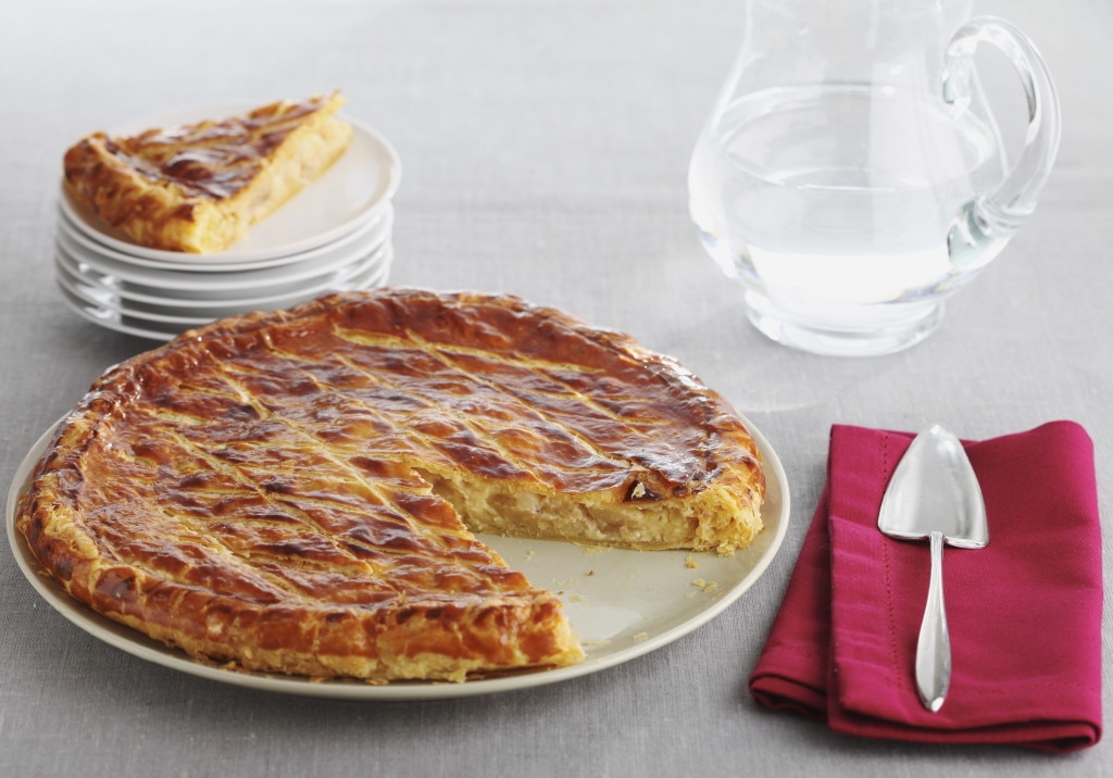 Galette amandes, crème et pommes caramélisées
