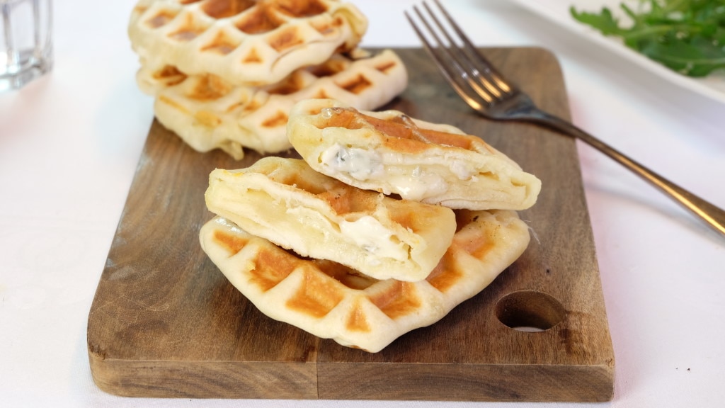 Pizza gaufres 4 fromages