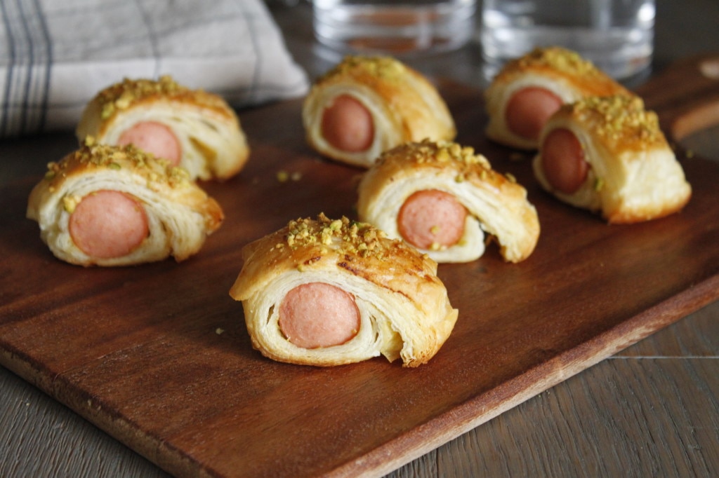 Saucisses feuilletées aux pistaches