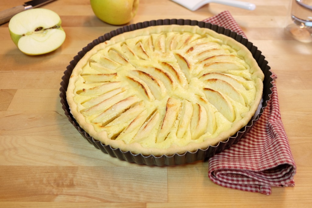 Tarte facile aux pommes et fromage blanc-image