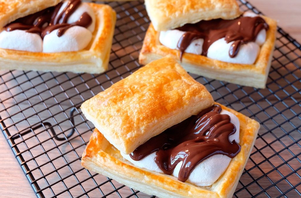 Viennoiseries à la guimauve et chocolat