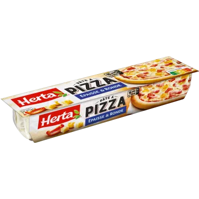 HERTA Pâte à Pizza Epaisse et Ronde 375g