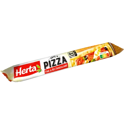 HERTA Pâte à Pizza Fine et Rectangulaire 390g