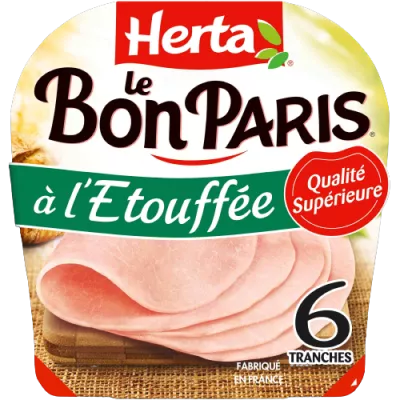HERTA LE BON PARIS Jambon à l'étouffée x6 -255g