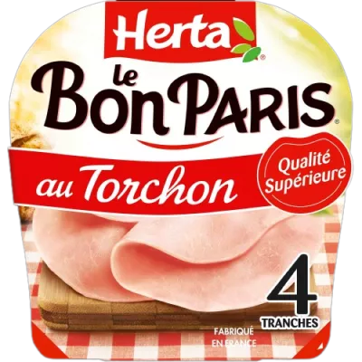 HERTA LE BON PARIS Jambon au Torchon x4 -160g