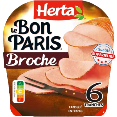 HERTA LE BON PARIS Jambon à la Broche x6 -210g