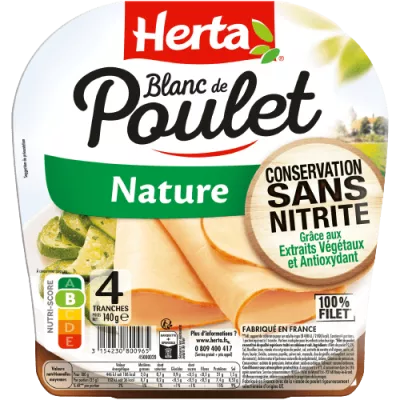 Blanc de poulet nature CSN x4