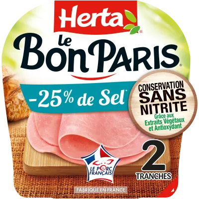 Le Bon Paris Conservation sans nitrites sel réduit 2T