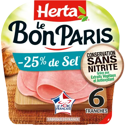 Le Bon Paris Conservation sans nitrites sel réduit 6T