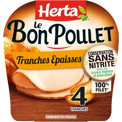 Le Bon Poulet Tranches Epaisses x4