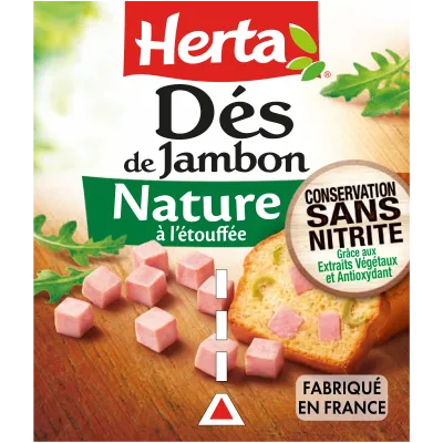 Dés de Jambon Conservation Sans Nitrite - 2x75g