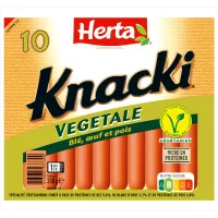 HERTA KNACKI VEGETALE Saucisses x10 - 350g