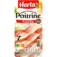 Poitrine Fumée 7 tranches fines 100g