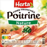 Poitrine Nature 2x7 tranches fines 2x100g