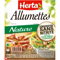 HERTA Allumettes Nature Conservation Sans Nitrite - 2x75g