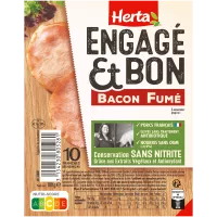  HERTA ENGAGE ET BON Bacon Fumé 10T-100g
