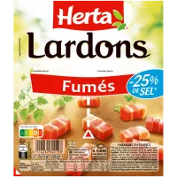 HERTA Lardons -25% sel sécable 2x75g 150G