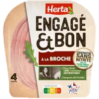 HERTA ENGAGE ET BON A la broche x4 140g