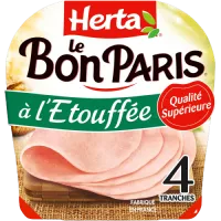 HERTA LE BON PARIS Jambon à l'étouffée x4 -170g
