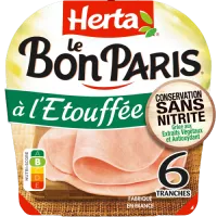 HERTA Jambon Etouffée conservation sans nitrite x6 -210g