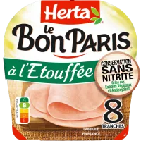 HERTA Jambon conservation sans nitrite Etouffée x8 - 280g