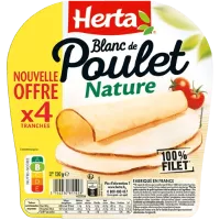 Blanc de poulet nature x4