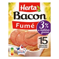 Bacon Fumé 3% de matières grasses