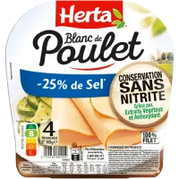 Blanc de poulet Sel Réduit CSN x4