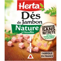 Dés de Jambon Conservation Sans Nitrite - 2x75g