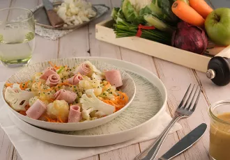 Salade de chou-fleur au jambon