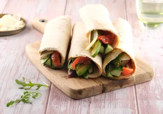 WRAPS PESTO, POULET, ROQUETTE  