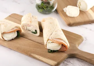 Wraps poulet épinard et fromage de chèvre