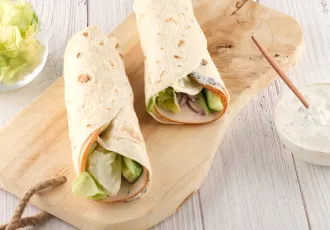 wraps poulet sauce blanche