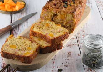 Cake de butternut aux lardons