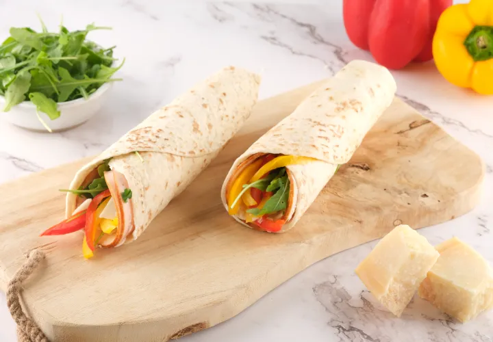 wraps poulet poivron