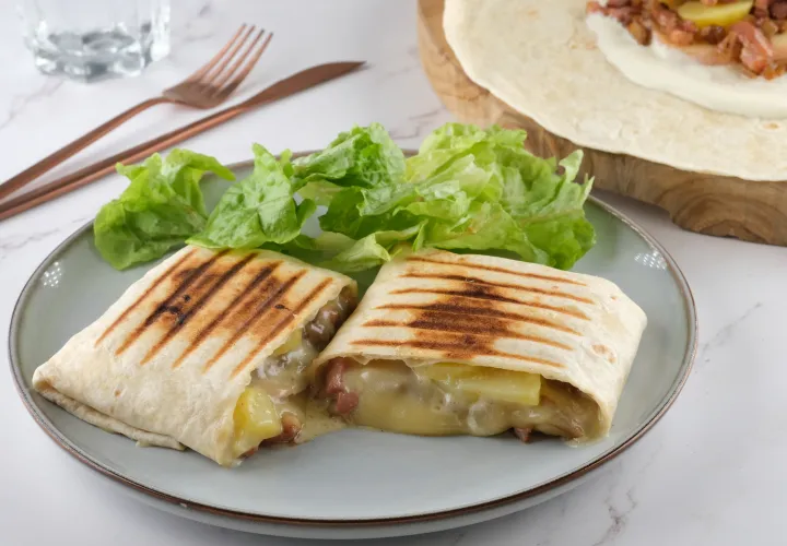Wraps lardons Raclette