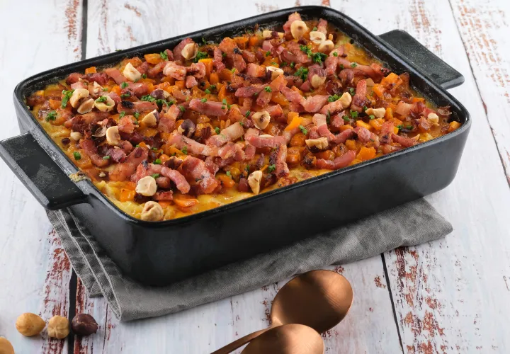 Potiron au four façon boulangère