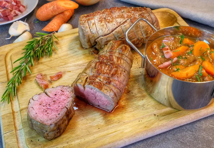 Recette Rôti de veau aux lardons Cookeo | Herta