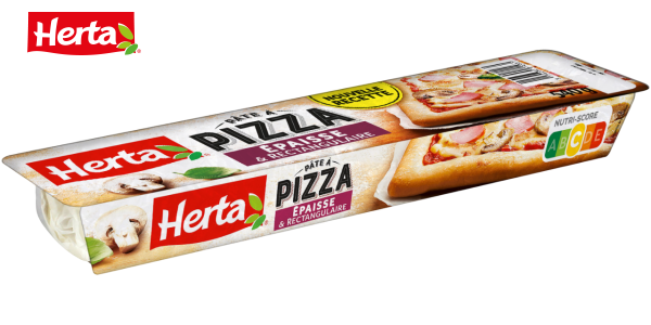 Pate a pizza  rectangulaire epaisse